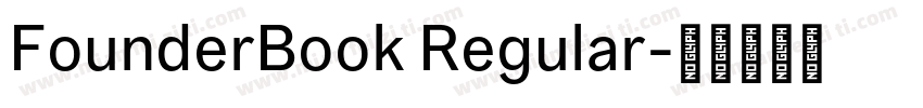 FounderBook Regular字体转换